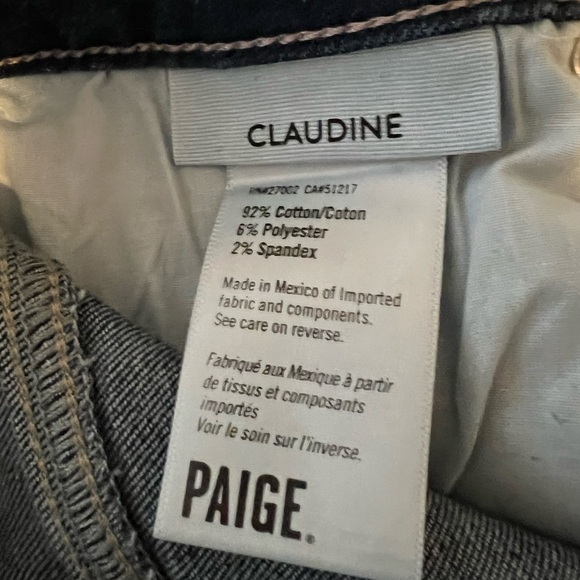 PAIGE Claudine High Rise Ankle Flare Jeans with Raw Hem - Picture 7 of 11